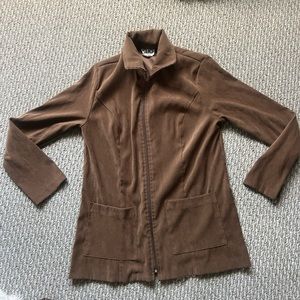Brown Zip Up Light Weight Jacket